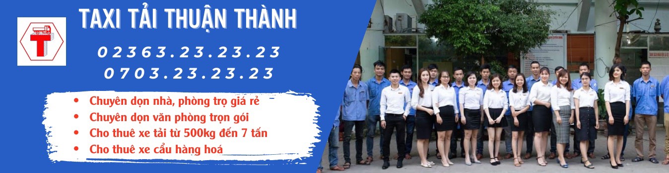 Xe tải Thuận Thành  Bảng giá taxi tải Thuận Thành tại Đà Nẵng